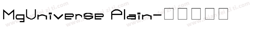 MgUniverse Plain字体转换